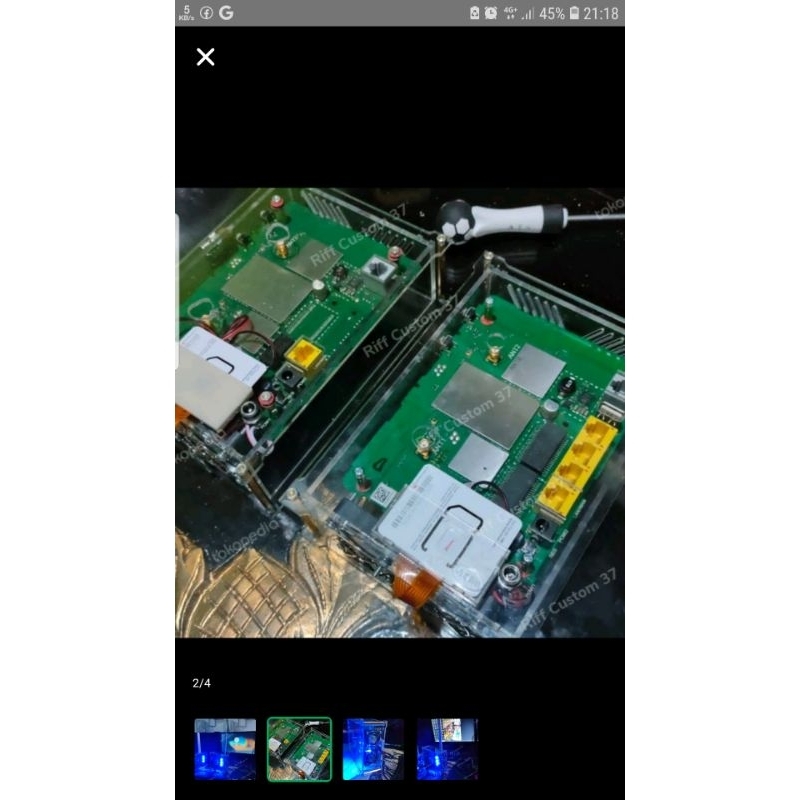 Case Akrilik Untuk STB HG680P + Modem  HUAWEI B315