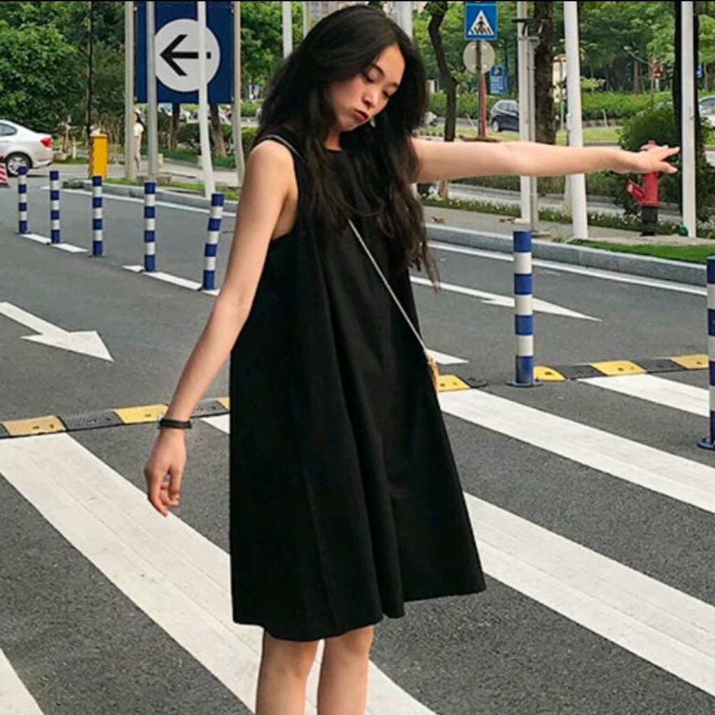 Set jamsuit korean style casual look model celana katun linen rami