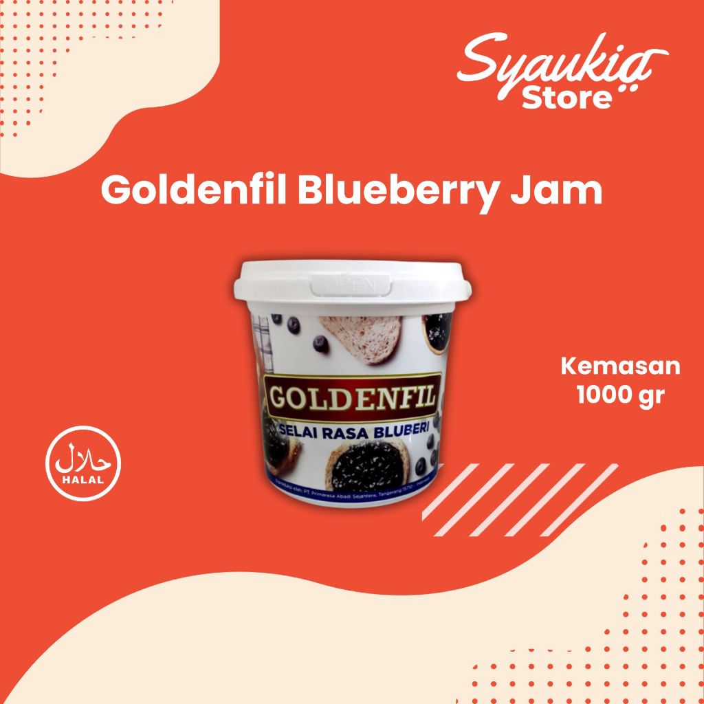 

GOLDENFIL 1 KG Goldenfil Selai Rasa Bluberi blueberry 1 kg