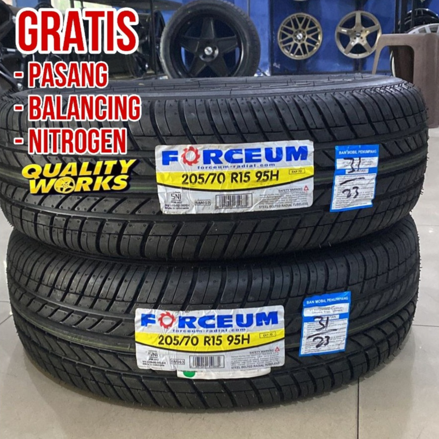 Promo Ban Mobil ukuran 205 70 R15 Forceum
