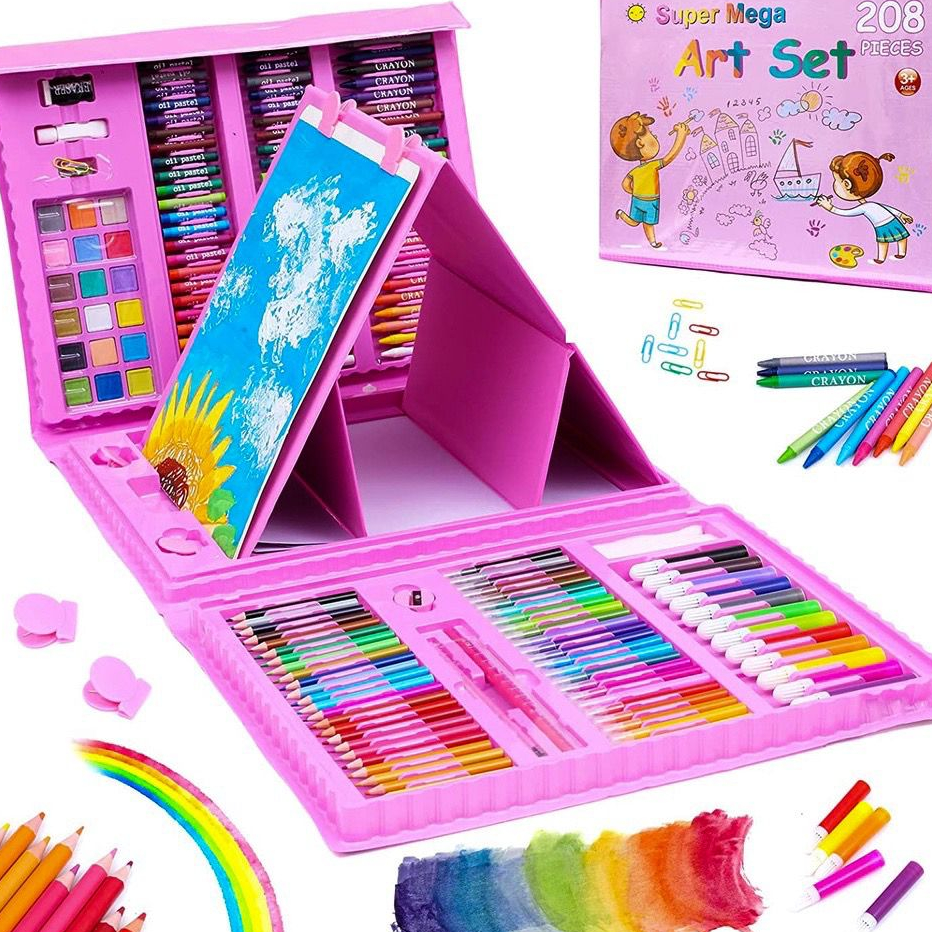 

Readystock SHENAR CRAYON SET 208 PCS / ALAT MENGGAMBAR MEWARNAI ANAK / PENSIL WARNA KRAYON ANAK - MEGA ART 208 PCS, SHENARCORNER168