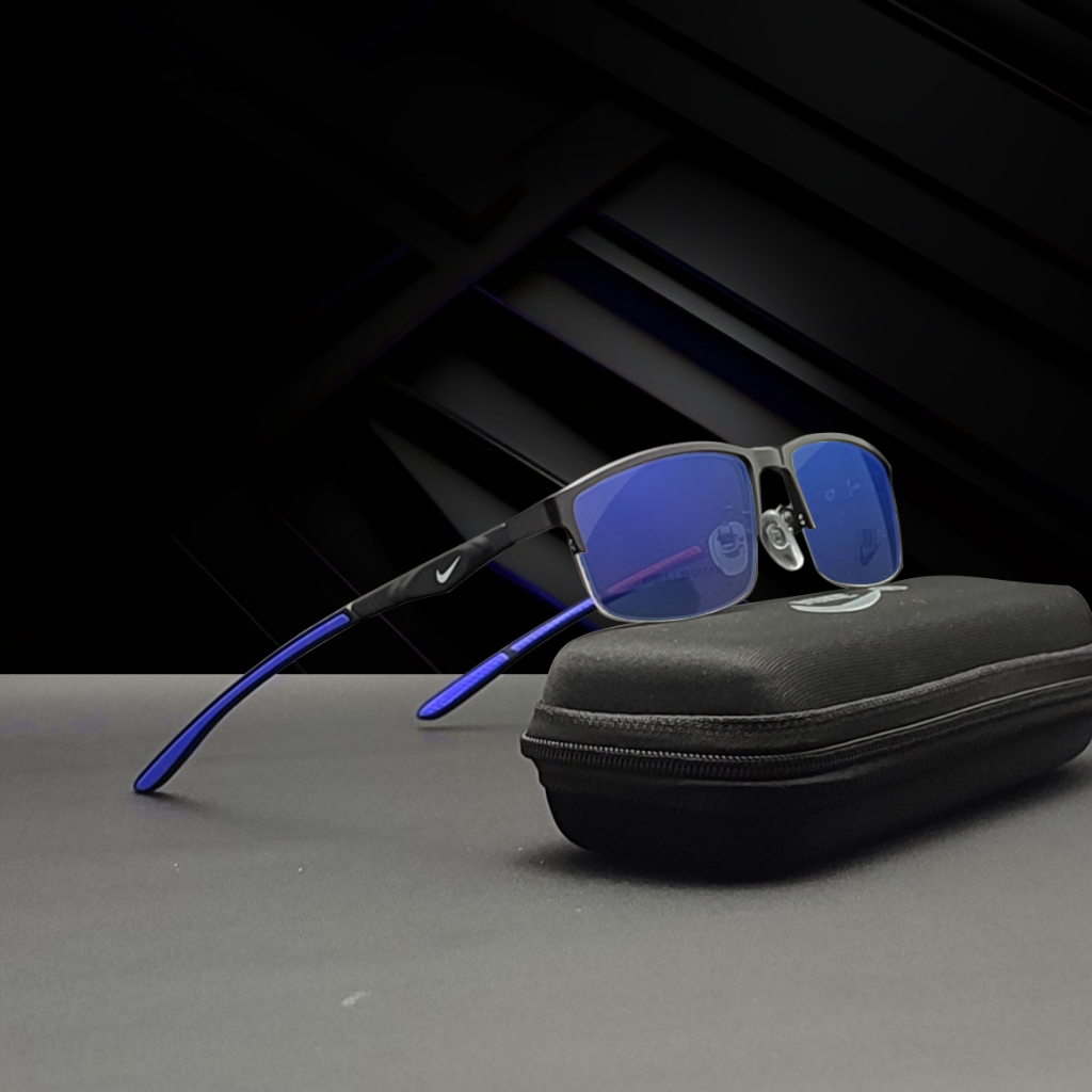 KACAMATA FRAME NIKE 7603 MINUS/PLUS PHOTOCROMIC BLUERAY BLUECROMIC PROGRESIF PRIA/WANITA