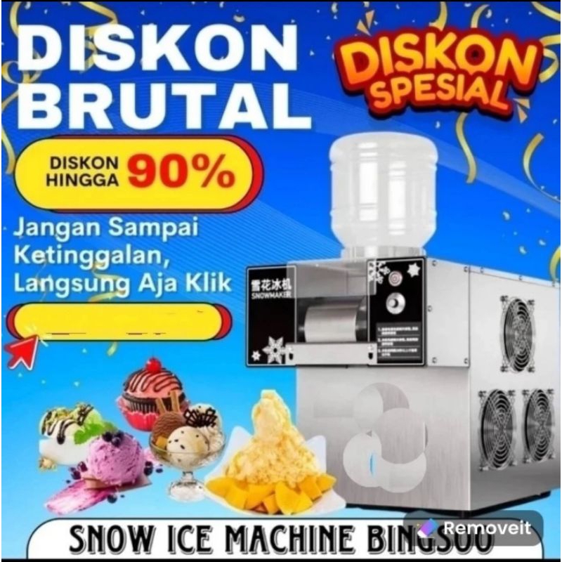 Mesin Es Cream Bingsu Korea Serpihan Salju 1200 Mesin Es serut