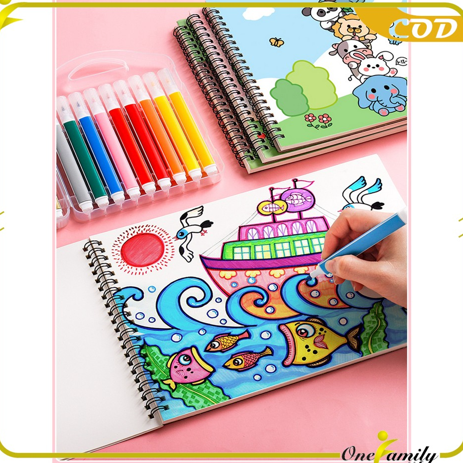 

➪➽✳✧ ONE-A62 Buku Gambar A4 30 Lembar Drawing Book Buku Mewarnai Anak Balita Painting Book / Buku Menggambar Buku Sketsa Gambar Lukis