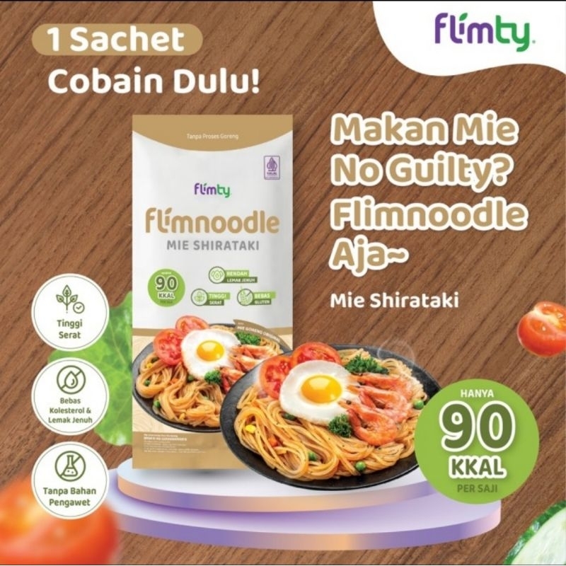 

Flimnoodle Mie Shirataki ( Tanpa Proses Goreng ) - 1 pcs