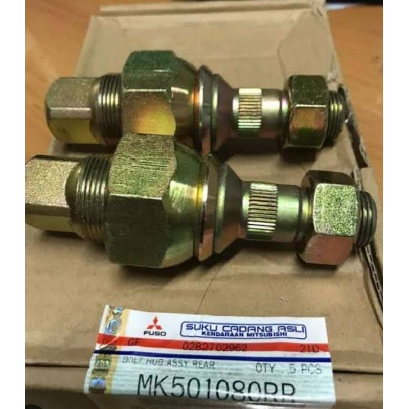 bolt wheel rear RR ps125 baut hub nap hab nab roda belakang Mitsubishi ps 125 canter turbo HD asli o