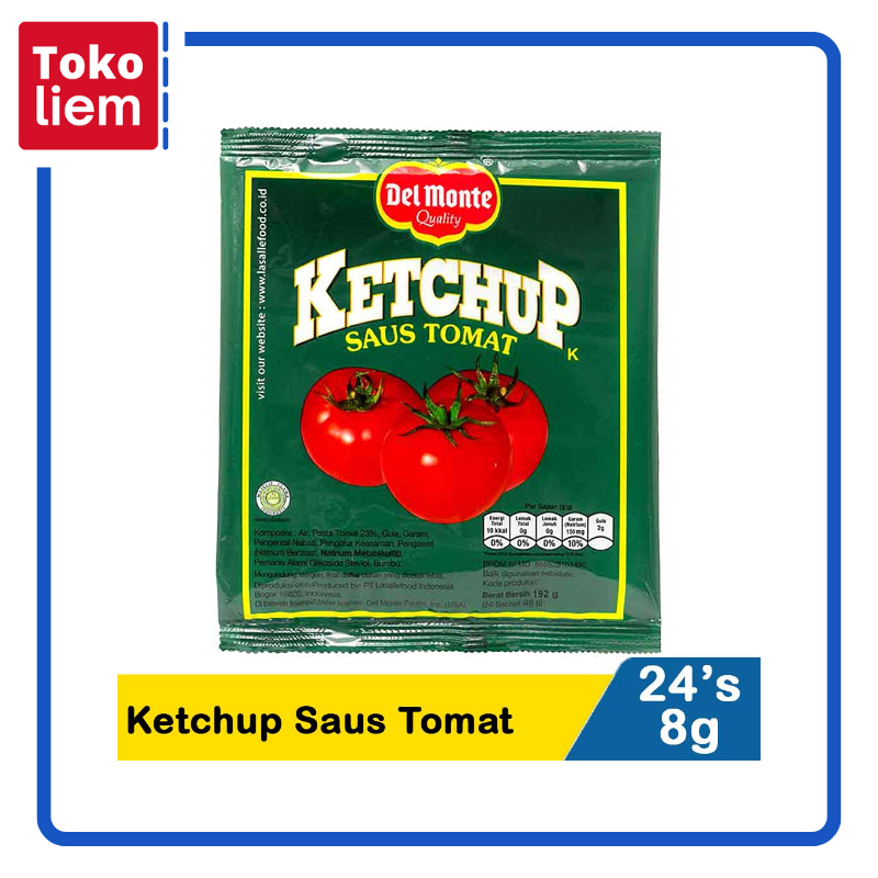 

Delmonte Ketchup Saus Tomat 24X8g