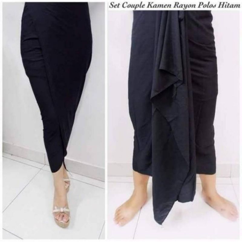 Promo Kamen Rayon Polos Lembaran Hitam Dan Putih Rayon Lembut Halus
