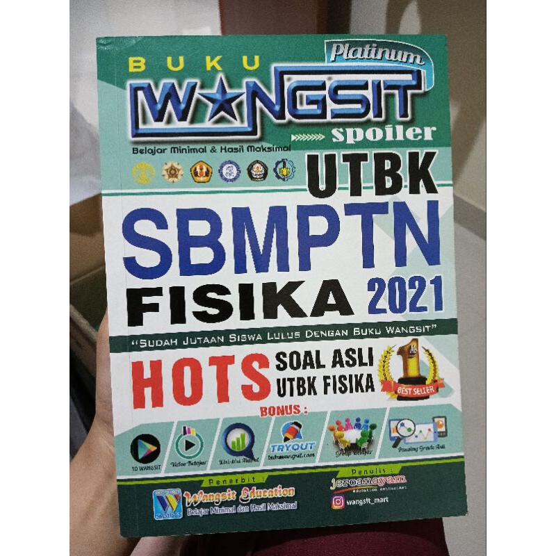 Buku Wangsit UTBK SBMPTN SBMPN Matematika Saintek/Fisika/Kimia/Biologi Tahun 2021