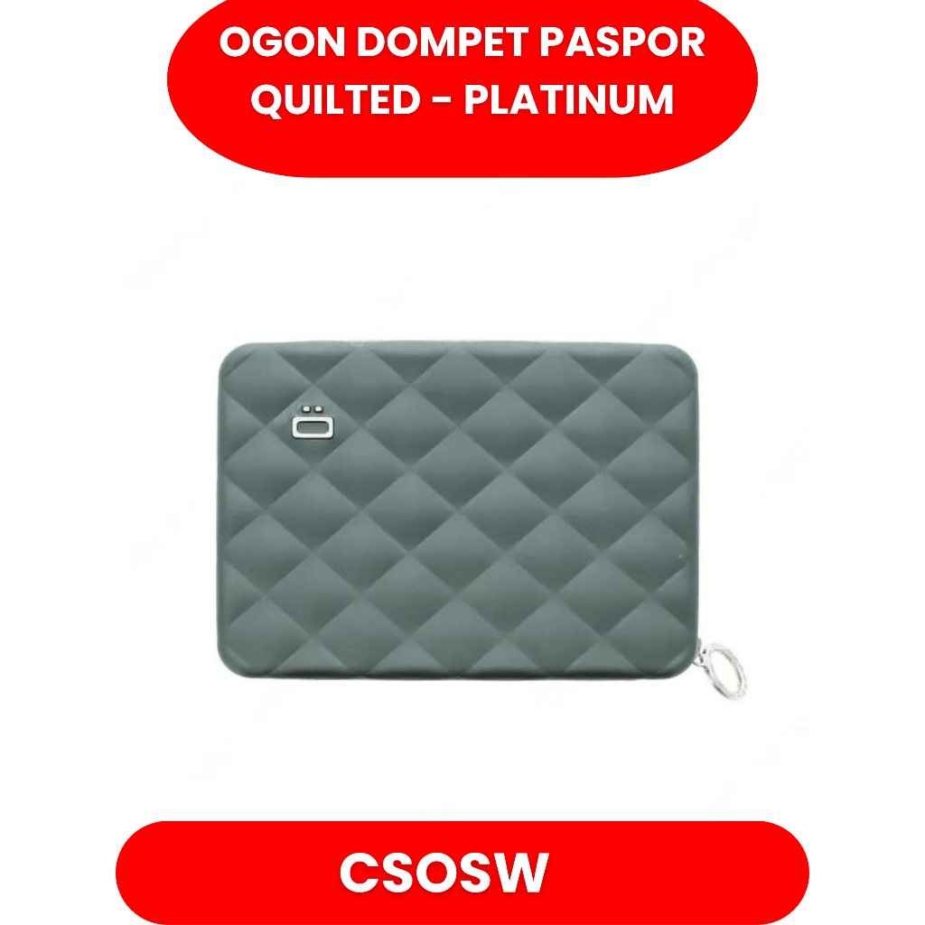 Ogon Dompet Paspor Quilted Platinum Card Holder RFID Protection