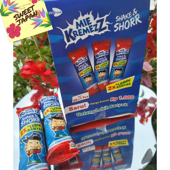 

Dijual Murah PROMO!!!!! MIE KREMES SHORR TERBARU ECERAN 1000 ISI 20+1 Terlaris