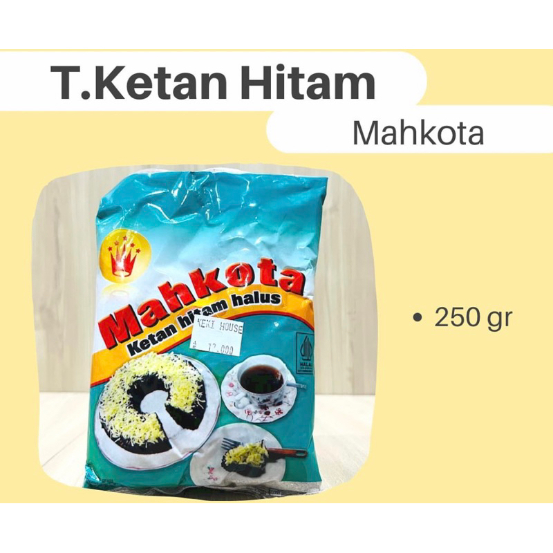 

tepung ketan hitam mahkota 250 gram / mahkota tepung ketan item