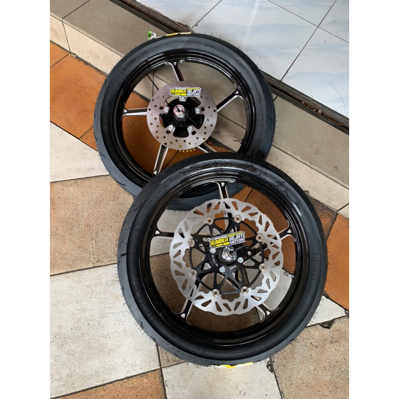 VND AK55 PNP NINJA R NINJA SS SET BAN PIRELLI DISC DEPAN