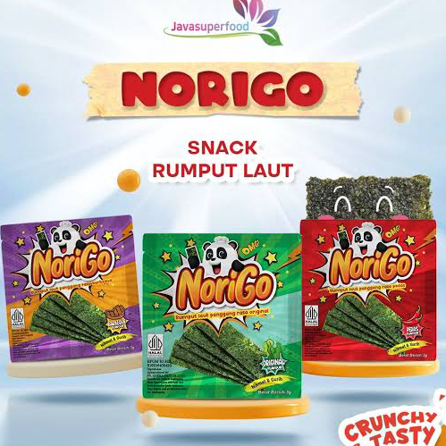 

Ready Stok Norigo | Rumput Laut Panggang | 12 Bks @ 3 Gr Diskon Promo