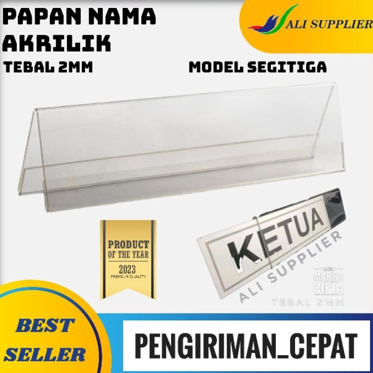 

➺➩⋆❀ SIGN HOLDER AKRILIK / ACRYLIC PAPAN NAMA MEJA / TEND CARD AKRILIK MURAH