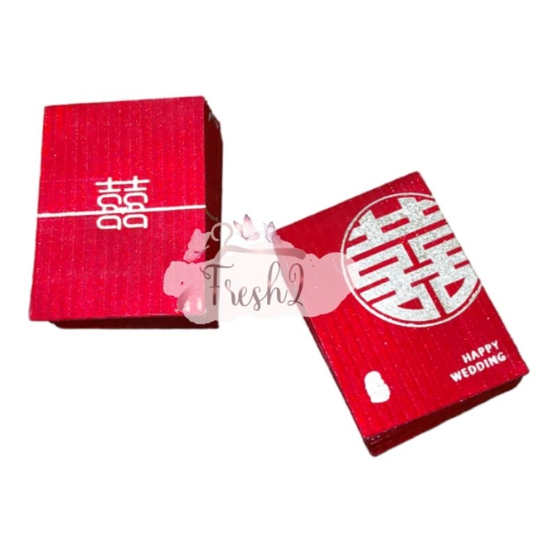 

3 Varian angpao shuangxi isi 30pcs 5x5 cm /amplop shuangxi