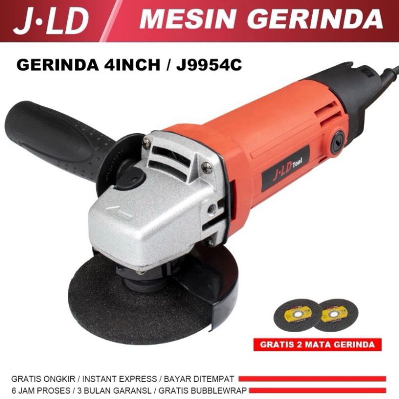 Electric Angle Grinder Gerinda JLD 9954C Mesin Gerinda 4IN Listrik JLD Tools