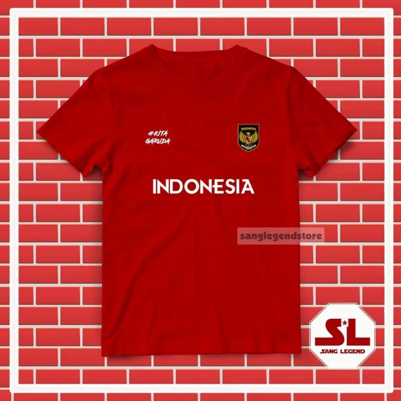 KAOS TIMNAS INDONESIA/KAOS INDONESIA/KAOS TIMNAS INDONESIA LENGAN PENDEK/KAOS TIMNAS INDONESIA MODEL