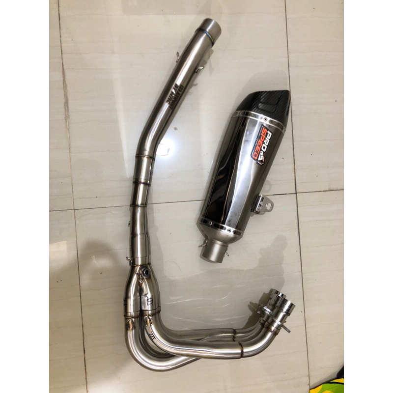 prospeed black shark zx25r, prospeed black shark zx25rr, knalpot prospeed black shark zx
