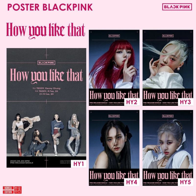 KA Poster blackpink how you like that jennie lisa rose jisoo