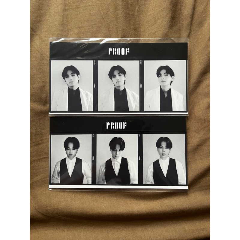 [GET 2] JIMIN TAEHYUNG V BENEFIT ALBUM PROOF PHOTO STRIP PROOF TRYPTICH POB WEVERSE