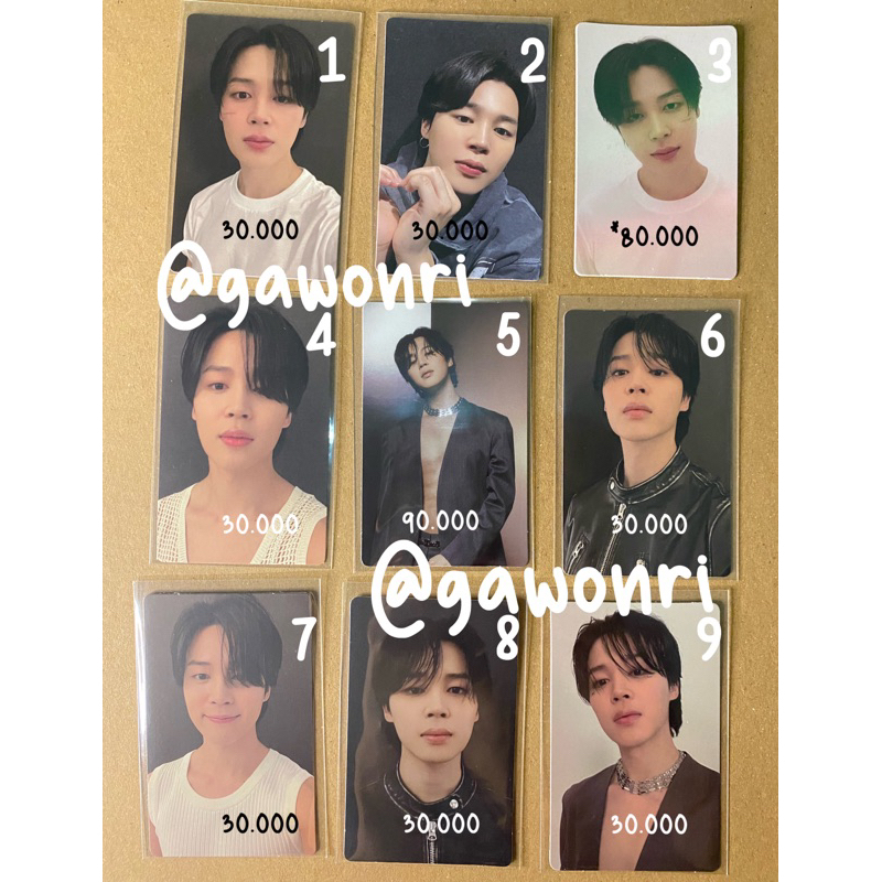 JIMIN ALBUM FACE PHOTOCARDS