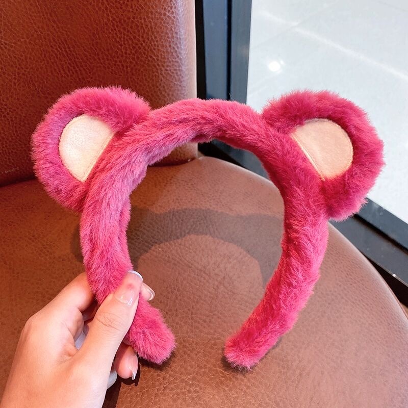 BANDO LOTSO BERUANG MERAH TOY STORY HEADBAND HAIRBAND AKSESORIS RAMBUT HAIR ACCESORIES