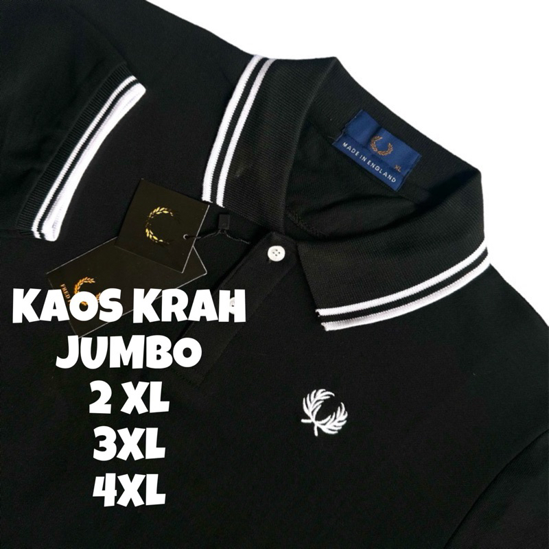 Kaos Polo JUMBO Pria XXL XXXL XXXXL / Kaos Polo Kerah Berkerah Polos Pria