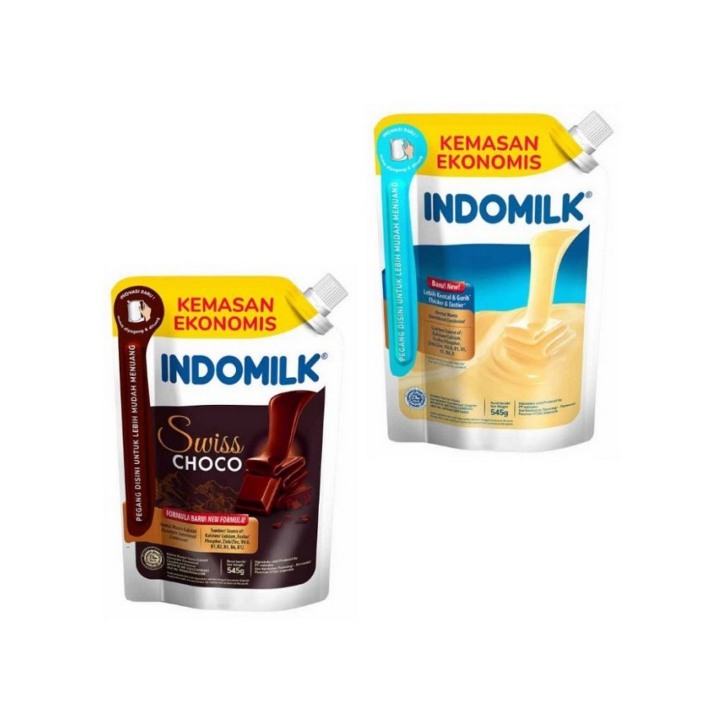 

Indomiilk Kemasan Ekonomis 545g / 545 gram Krimer Kental Manis SKM Varian Rasa Swiss Choco Chocolate Sweetened Condensed Cokelat Coklat / Creamer Cream Krim Sweetener Bahan Tambahan Pangan Campuran Paduan Makanan Minuman Baking Kue Selai Topping Roti Cake