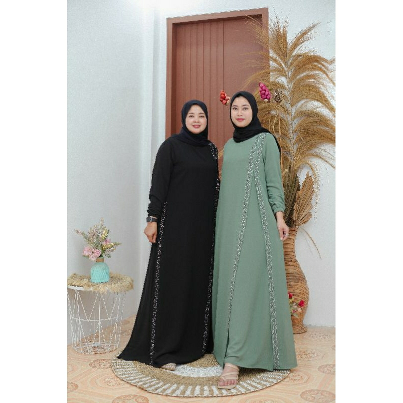 Gamis ceruty Payet samping gamis Malay by Yulia hd