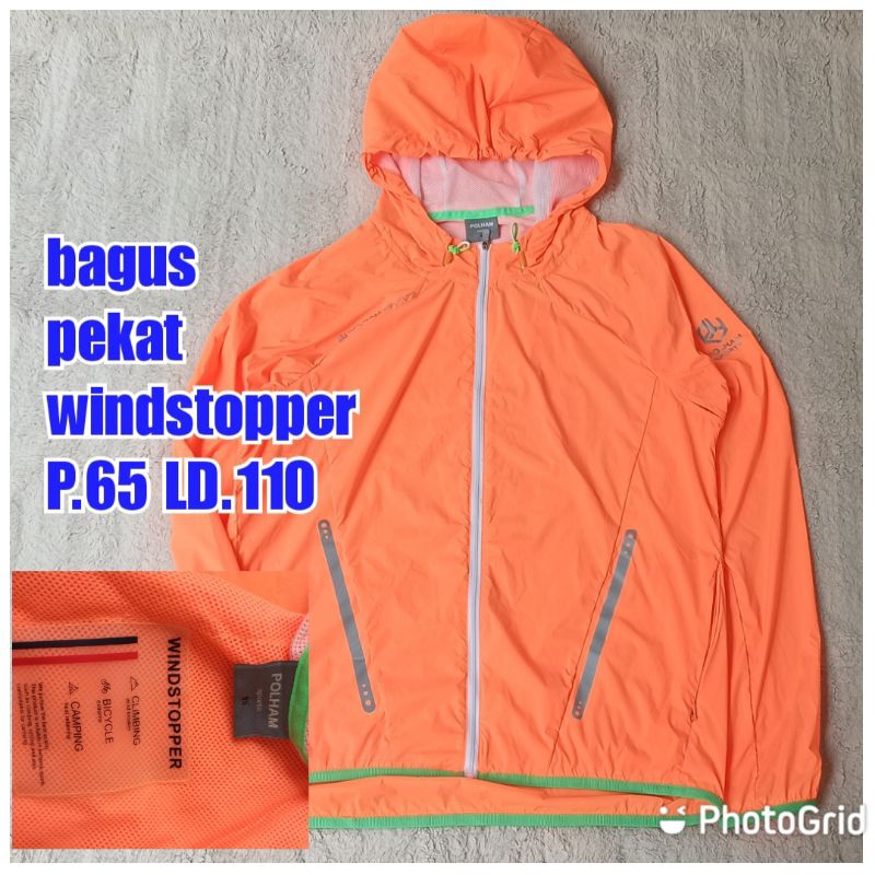 jaket running polham gunung outdoor olahraga running senam gowes