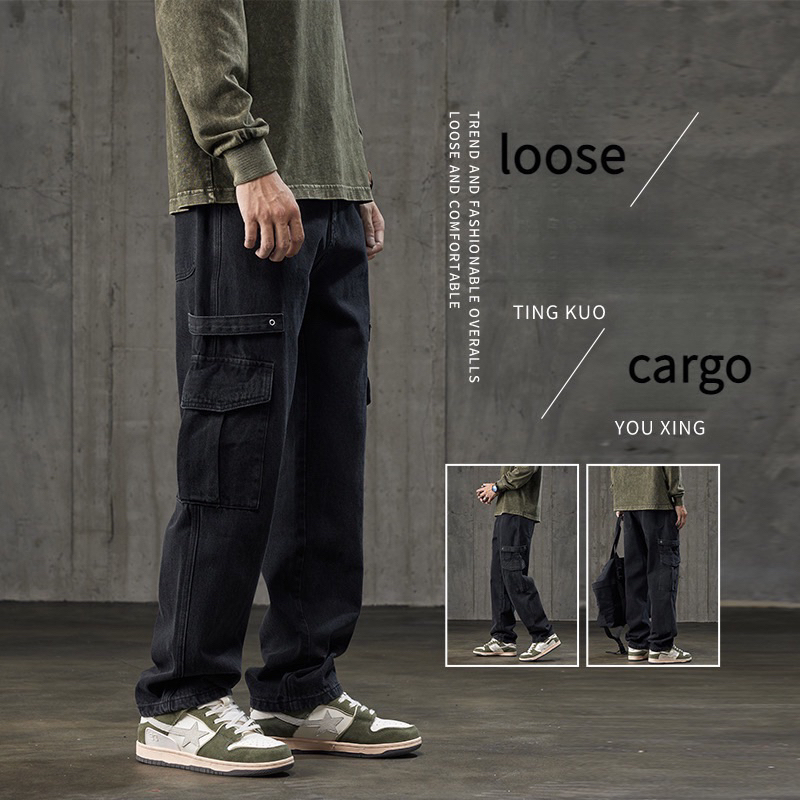 28-38 celana panjang cargo kanvas PDL celana gunung