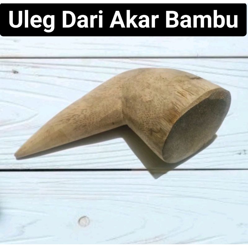 Ulekan Kayu Dari Akar Bambu Ukuran Kecil/Sedang/Besar Ulekan Dari Brungki Bambu Alat Bumbu Dapur