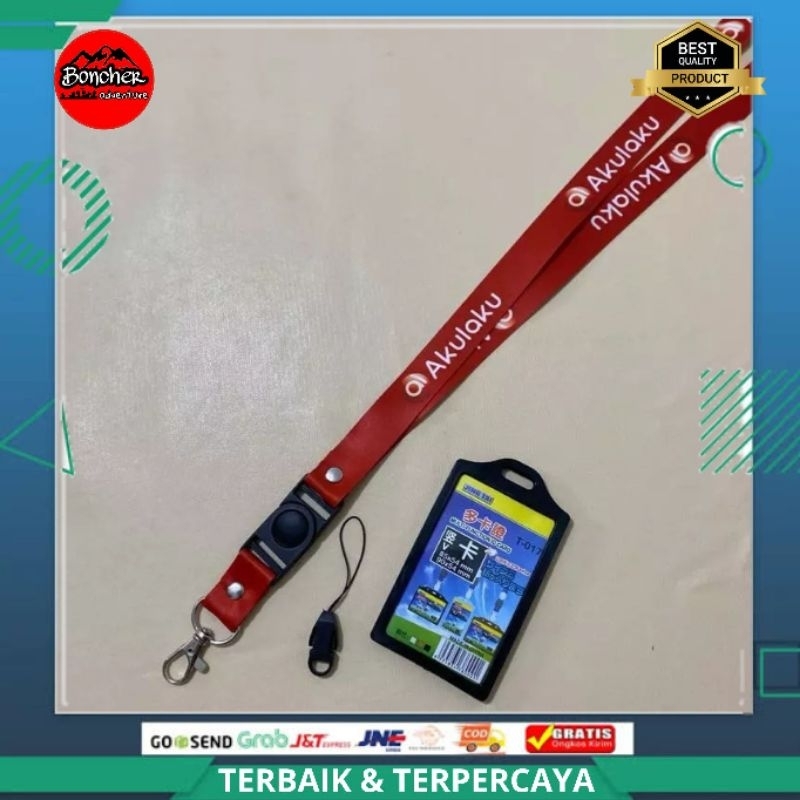 

Lanyard ID Card AKULAKU Printing 2 Sisi Full Colour