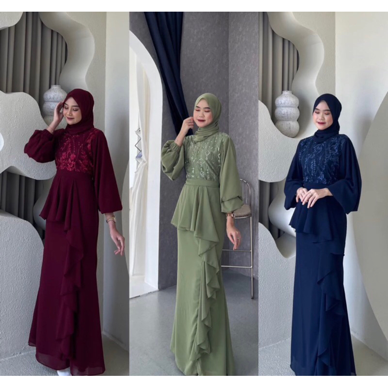 sherly dress tile /dress kondangan /gaun bridesmaid