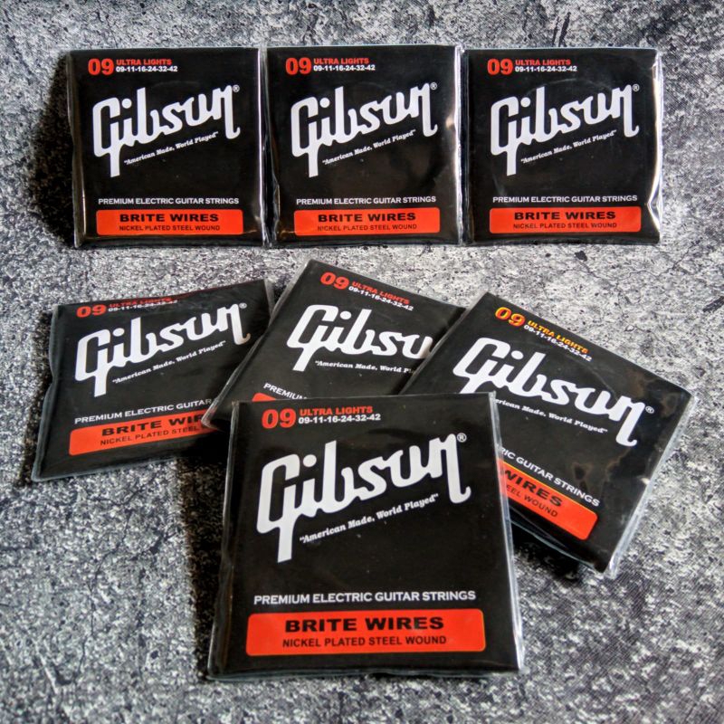 #gibson  brite wires full set ukuran 009-042 #senar murah # senar akustik #senar elektrik #gibson #g