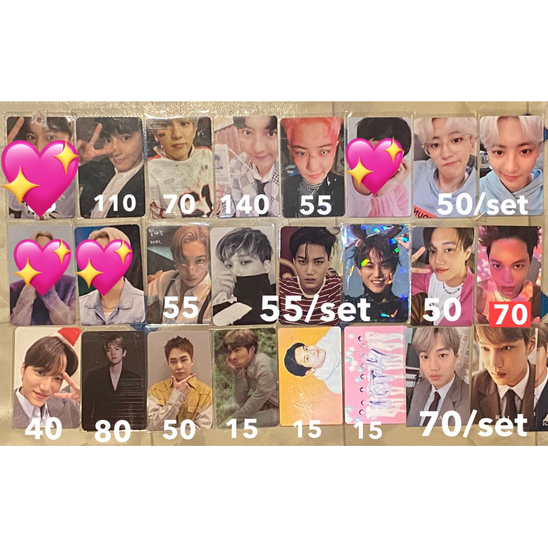 Photocard EXO EXIST MD anniv Kai Chanyeol Baekhyun Xiumin