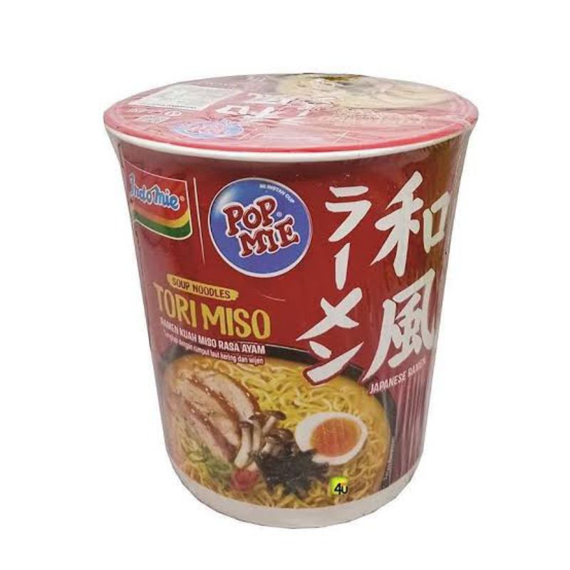 

INDOMIE cup tori miso - mi ramen kuah rasa ayam - MIE INSTAN popmie japanese