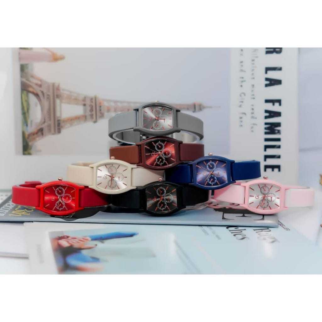 ( BISA COD ) JAM TANGAN FASHION WANITA GC GNC-9923 TALI RUBBER ANTI AIR