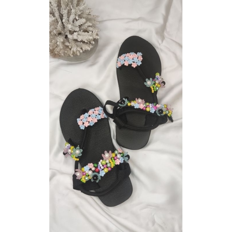 Flower sandal / Sandal Manik / Sandal manik bunga