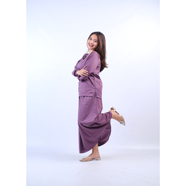 Baju OK OKA Big Size ROK dan TUNIK Full Set | Baju Jaga Perawat Dokter Petugas Medis Nakes Lengan PA