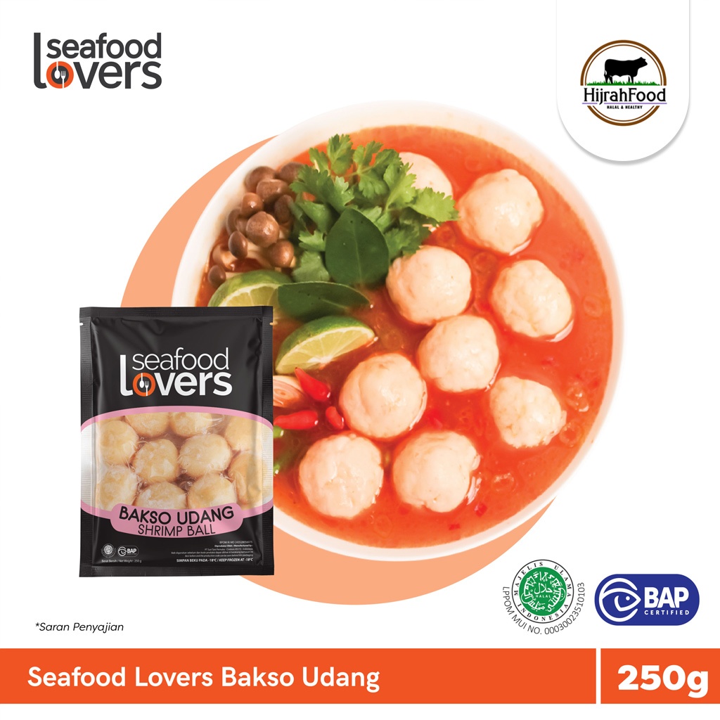 

Seafood Lovers Bakso Udang Shrimp Ball 250 gram
