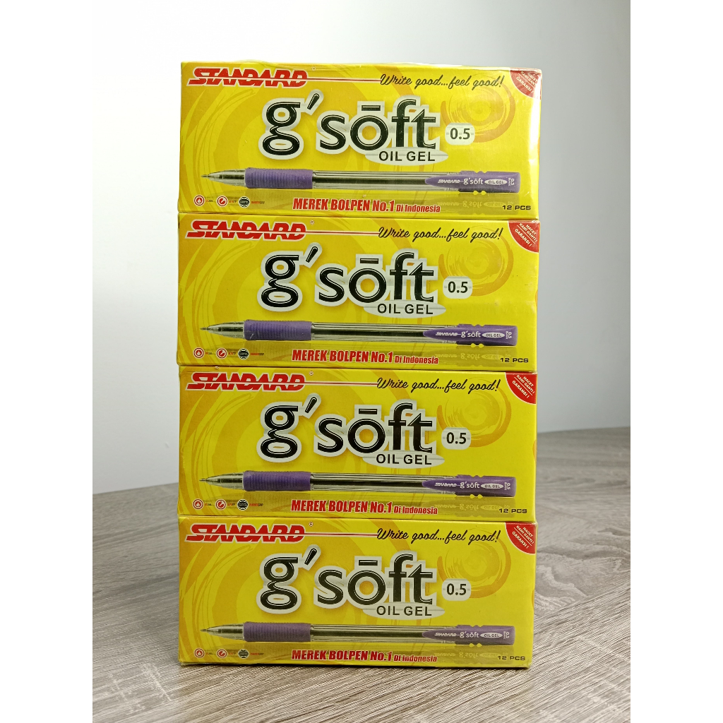 

Ballpoint Standard G'Soft Hitam 0.5 Isi 12 pcs [5002063]