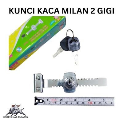 GDM Kunci Etalase Kaca Sliding Door Milan 2 Gigi