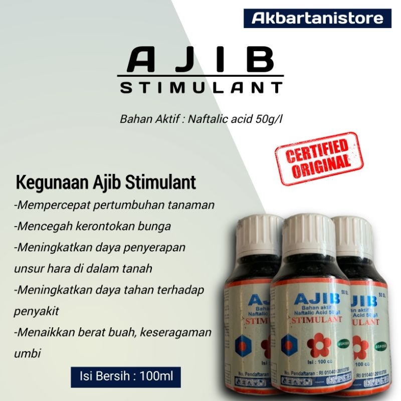 Ajib Stimulant - 100cc Perangsang Akar Tanaman (Hormon Auxin)