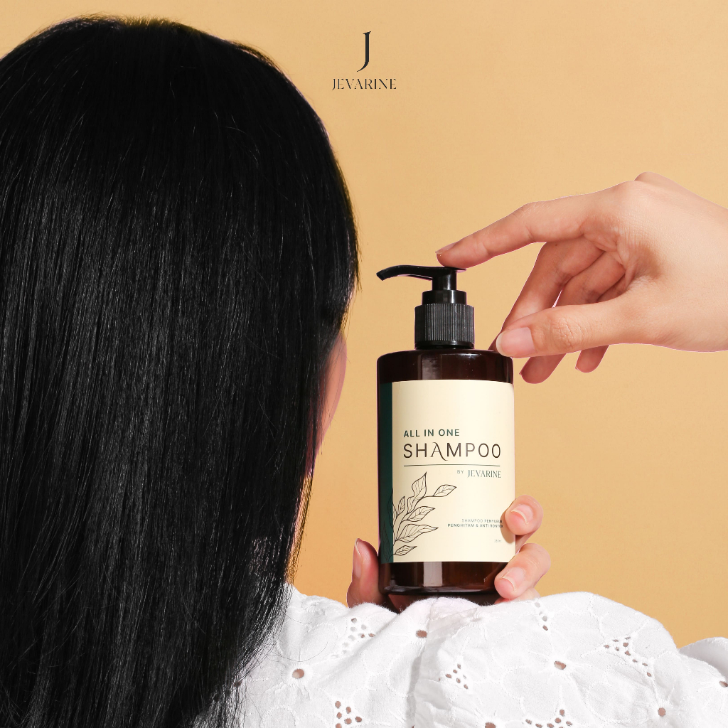 Jevarine All In One Shampoo - Penyubur , Penghitam dan Anti Rontok Bpom 100% Original