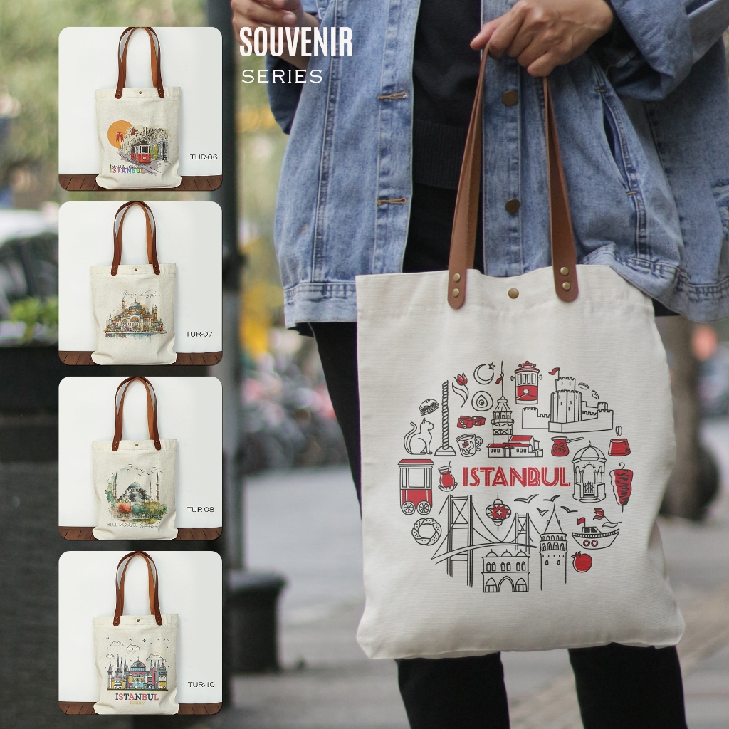 Tote Bag Canvas oleh oleh Turki Tas Souvenir Turki