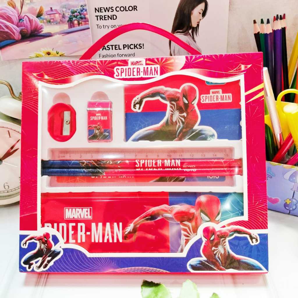 

RB PAKET ALAT TULIS 7 IN 1 SUPER MANTAP 1 BOX READY 4 WARNA CUTE TERMURAH PAKET BOX STATIONARY