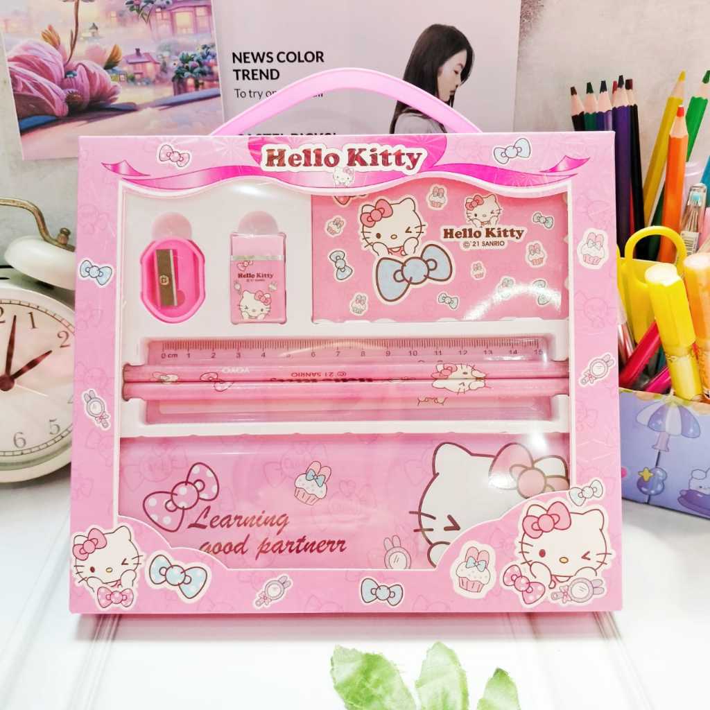 

YU PAKET ALAT TULIS 7 IN 1 SUPER MANTAP 1 BOX READY 4 WARNA CUTE TERMURAH PAKET BOX STATIONARY