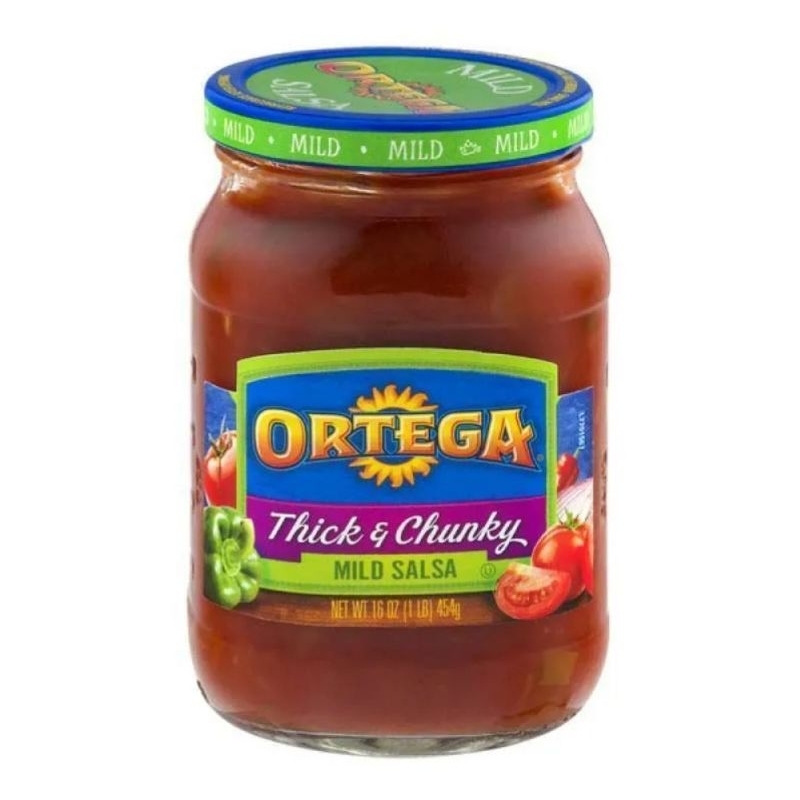 

Ortega Taco Sauce Thick & Chunky MILD Salsa 454gr / Saus Taco